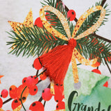 Christmas Card, Berries, Grandchildren, Happy Christmas, Tassel Embellished