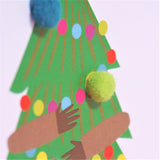 Welsh Grandad Christmas Card, Nadolig Llawen Taid, Embellished with Pompoms