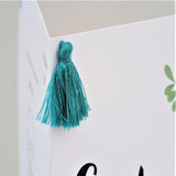 Welsh New Home Card, Vase of Flowers, New Home, Tassel Embellished