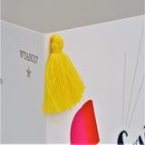 Welsh General Card, Telephone, Just to Say…, Embellished with a colourful tassel