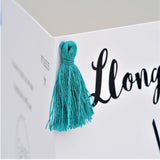 Welsh Congratulations Card, #Winner, Tassel Embellished