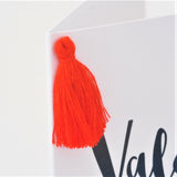 Valentine's Day Card, Heart of Hearts, Embellished with a colourful tassel