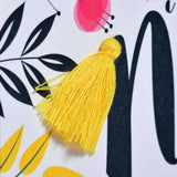 Welsh Grandma Mother's Day Card, Sul y Mamau Hapus Nain, Tassel Embellished