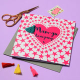 Welsh Granny Mother's Day Card, Sul y Mamau Hapus Mam-gu, Tassel Embellished