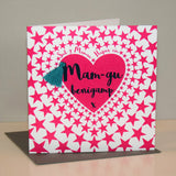 Welsh Granny Mother's Day Card, Sul y Mamau Hapus Mam-gu, Tassel Embellished