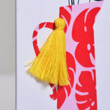 Welsh Gran Mother's Day Card, Sul y Mamau Hapus Mam-gu, Tassel Embellished