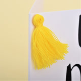 Welsh St Davids Day Card, dydd gwyl dewi hapus, Welsh Flag, Tassel Embellished