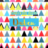 Welsh Birthday Card, Penblwydd Hapus Dad-cu, Grandpa, text foiled in shiny gold