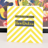 Welsh Birthday Card, Penblwydd Hapus, Great Grandad, text foiled in shiny gold