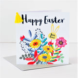 Easter Card, Bouquet, Happy Easter, Embellished with a colourful tassel