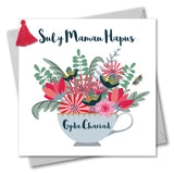 Welsh Mother's Day Card, Sul y Mamau Hapus, Mothering Sunday, Tassel Embellished