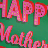 Mother's Day Card, Gold Stars, text foiled in shiny gold