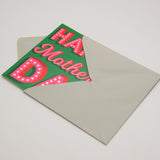 Mother's Day Card, Gold Stars, text foiled in shiny gold