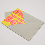 Mother's Day Card, Best Mum, text foiled in shiny gold