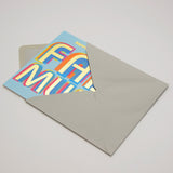 Mother's Day Card, Fab Mum, text foiled in shiny gold