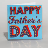 Father's Day Card, Gold Stars, text foiled in shiny gold