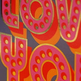 Father's Day Card, Love You Dad, text foiled in shiny gold