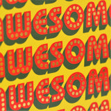 Father's Day Card, Mr Awesome, text foiled in shiny gold