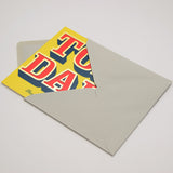 Father's Day Card, Top Dad, text foiled in shiny gold