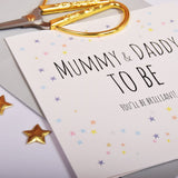 Baby Card, Stars, Congratulations Mummy & Daddy to be, You'll be Brilliant!