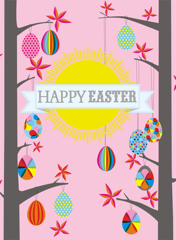 Easter Card, Forest of Easter Eggs, Happy Easter
