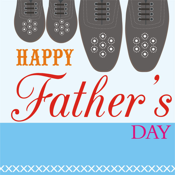 Father's Day Card, Our Shoes, Happy Father's Day