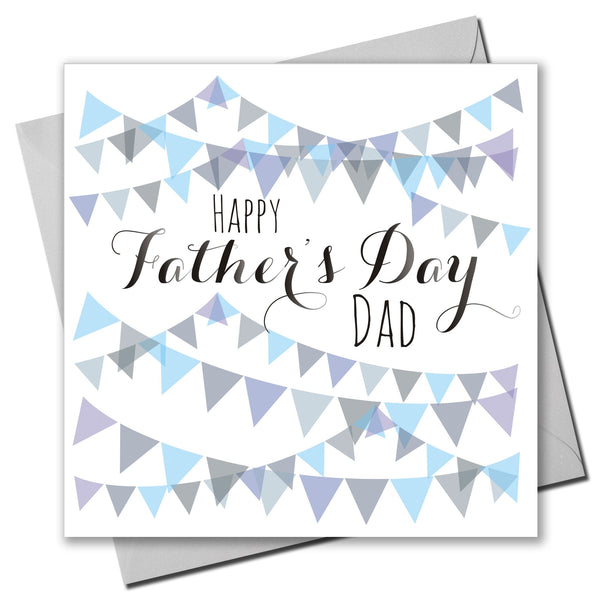 Father's Day Card, Flags, Happy Father's Day