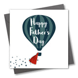 Father's Day Greeting Card, Hot Air Balloon, Embellished with a colourful tassel