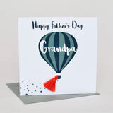 Father's Day Grandpa Card, Hot air Balloon, Tassel Embellished