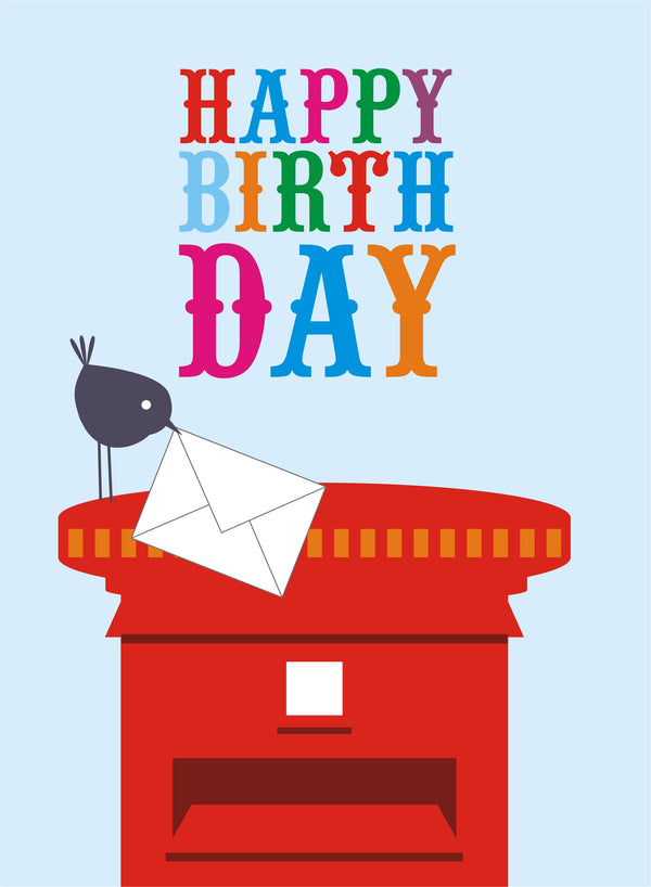 Birthday Card, Postbox, Happy Birthday