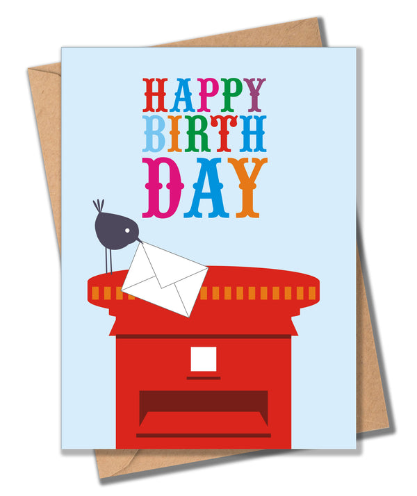 Birthday Card, Postbox, Happy Birthday