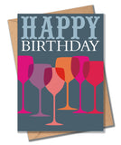 Birthday Card, Glasses, Happy Birthday