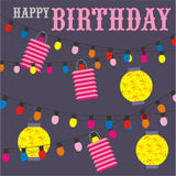 Birthday Card, Lanterns, Happy Birthday