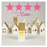 Mother's Day Card, Little Houses, Home is where Mum is