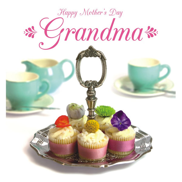 Mother's Day Card, Cakes, Happy Mother's Day - Grandma