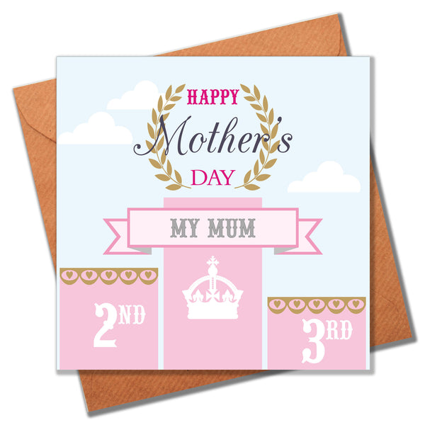 Mother's Day Card, Best Mum, Happy Mother's Day