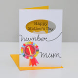 Mother's Day Card, Number 1, Happy Mother's Day, See through acetate window