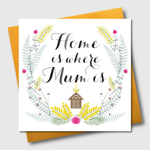 Mother's Day Card, Home is where Mum is, Mum