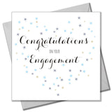 Wedding Card, Star Heart, Congratulations