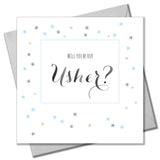 Wedding Card, Stars, Will you be our Usher?