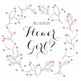 Wedding Card, Flowers, Will you be our Flower Girl?