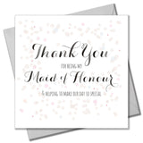 Wedding Card, Dots, Thank you for being my Maid of Honour