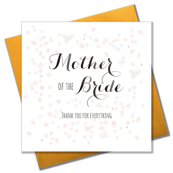 Wedding Card, Colour Dots, Mother of the Bride Thank you