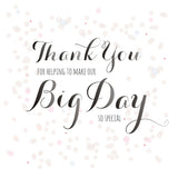 Wedding Card, Dots, Thank you for our Special Day