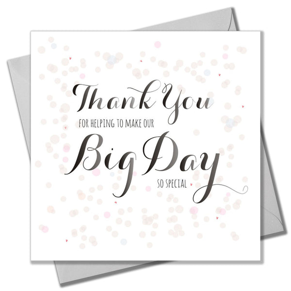 Wedding Card, Dots, Thank you for our Special Day