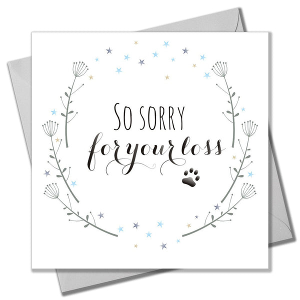 Sympathy, Sorry, Thinking of you Card, Flowers, Sorry for the loss of your pet