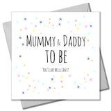 Baby Card, Stars, Congratulations Mummy & Daddy to be, You'll be Brilliant!