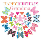 Birthday Card, Butterflies, Happy Birthday Grandma