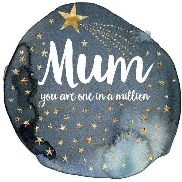 Mother's Day Card, Star, Mum you're 1 in a million