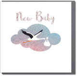 Baby Card, Stork, New Baby
